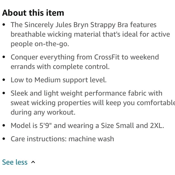 NWOT Sincerely Jules X Bandier The Bryn Strappy Bra Size L - Picture 7 of 9